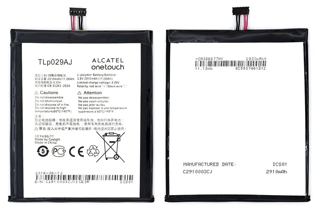 Акумулятор Alcatel TLP029A2-S, TLP029AJ