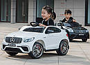 Дитячий електромобіль Джип M 4140 EBLR-1, Mercedes-Benz GLC 63S Coupe, 4 мотори, Шкіряне сидіння, білий, фото 6
