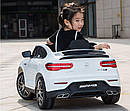 Дитячий електромобіль Джип M 4140 EBLR-1, Mercedes-Benz GLC 63S Coupe, 4 мотори, Шкіряне сидіння, білий, фото 4