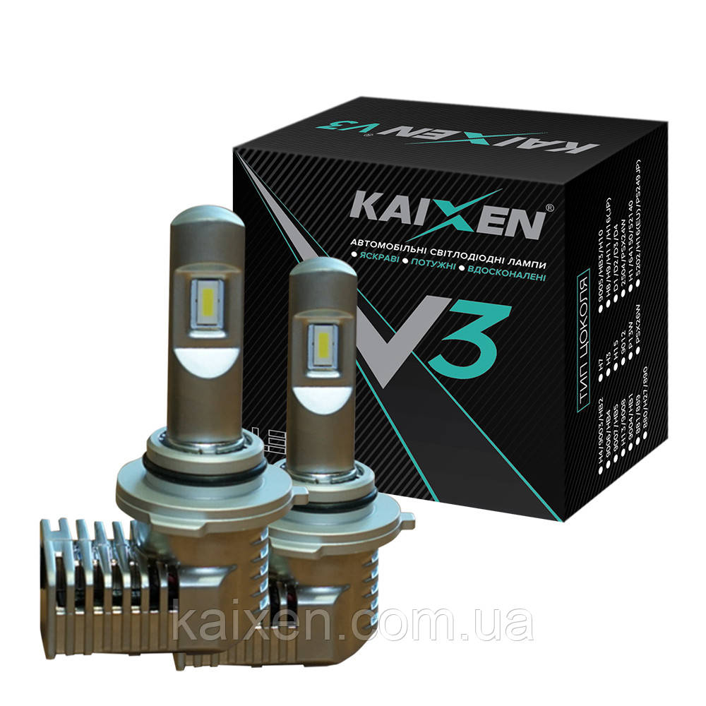 Автомобільні лампи LED HB3/9005 KAIXEN V3 6000K