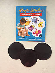 Термонаклейка для привчання дітей пісяти в горщик Magic Sticker (3 наклейки) Стікери в горщик