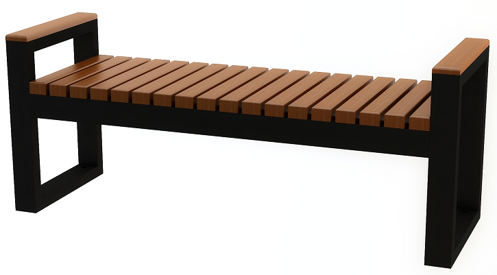 Паркова лавка "Франческа-2" з підлокітниками, фото 1