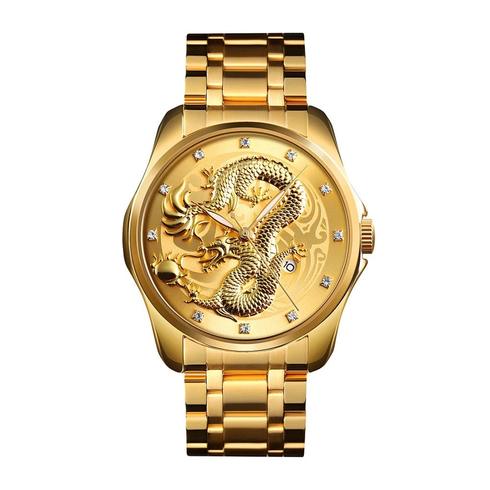 SKMEI 9193 gold Dragon