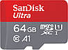 Карта пам'яті 64 Gb microSD SanDisk Ultra A1 100Mb/s з адаптером (SDSQUAR-064G-GN6TA), фото 2