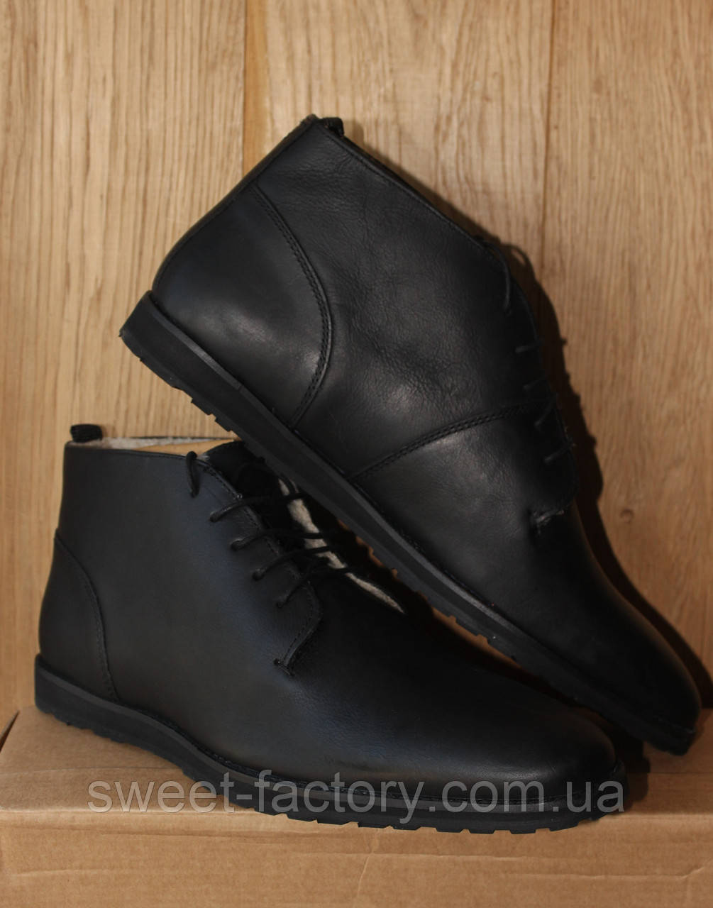Ботинки ASOS Todd leather borg, фото 1