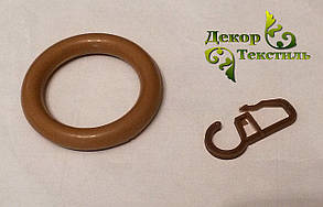 Кільце + гачок Горіх (пластик) 20 шт., фото 3