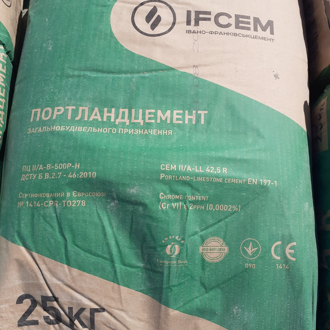 Цемент ПЦ-500 25кг, Івано-франківськ, фото 1