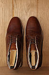 Ботинки ASOS Desert Boots in Tan Leather with faux, фото 3