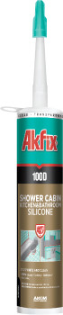 Санітарний силіконовий герметик Akfix 100D білий