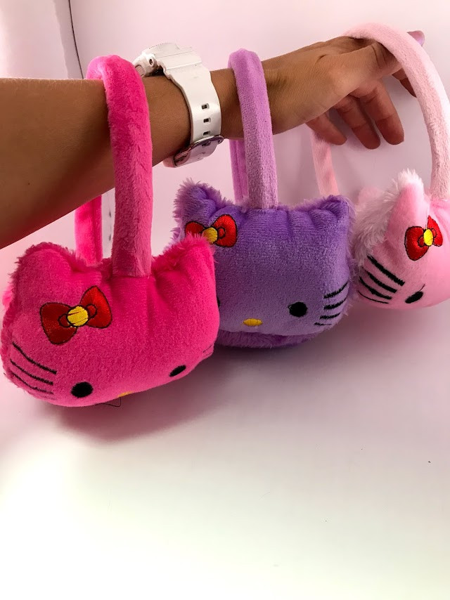 Хутряні навушники Hello Кitty, фото 1