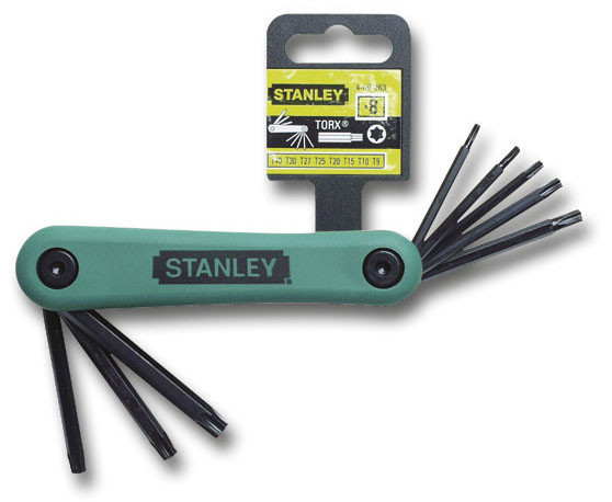 Набір шестигранників Torx 8 од. на рукоятці STANLEY 4-69-263