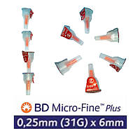 Голки BD Micro-Fine Plus 6 mm №10