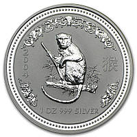 Серебряная монета "Год Обезьяны" Lunar 1 Series - Австралия 1$