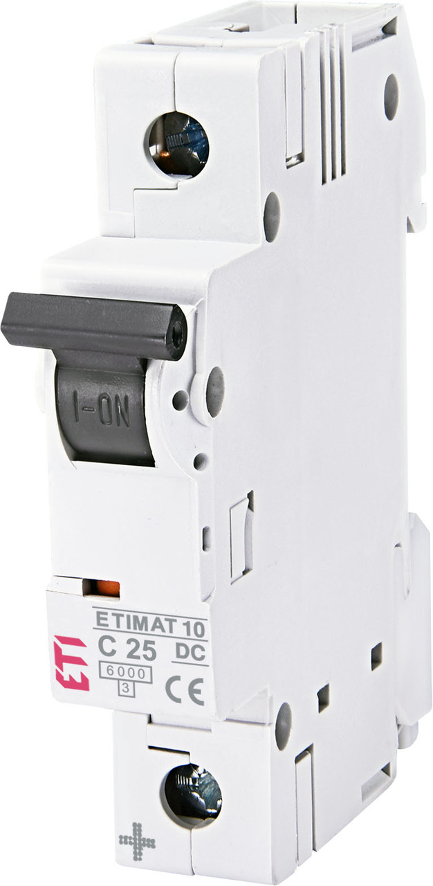 Автоматичний вимикач ETI ETIMAT 10 DC 1P 25A C 6kA 2137718 модульний