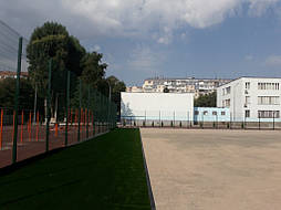 Укладка синтетической травы на школьном стадионе, г. Одесса 2