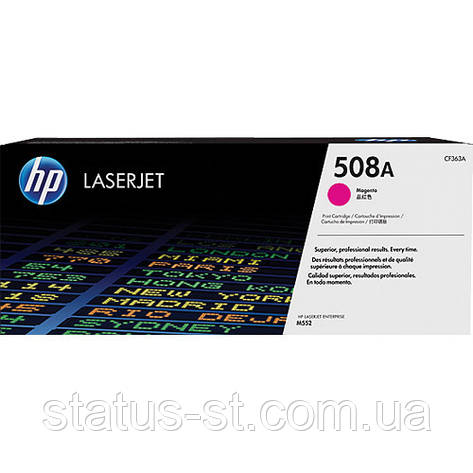 Заправка картриджа HP 508A Magenta CF363A до принтера Color LJ Enterprise M552dn, M553dn, M553n, M553x, M577d, фото 1