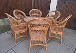 6 крісел "Звичайних" + круглий стіл 1,2 м. №2, фото 3