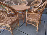 6 крісел "Звичайних" + круглий стіл 1,2 м. №2, фото 5
