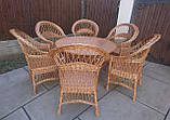 6 крісел "Звичайних" + круглий стіл 1,2 м. №2, фото 7