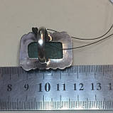 Хризоколла кільце з каменем хризоколла в сріблі 18 розмір. Природна хризоколла Індія!, фото 8