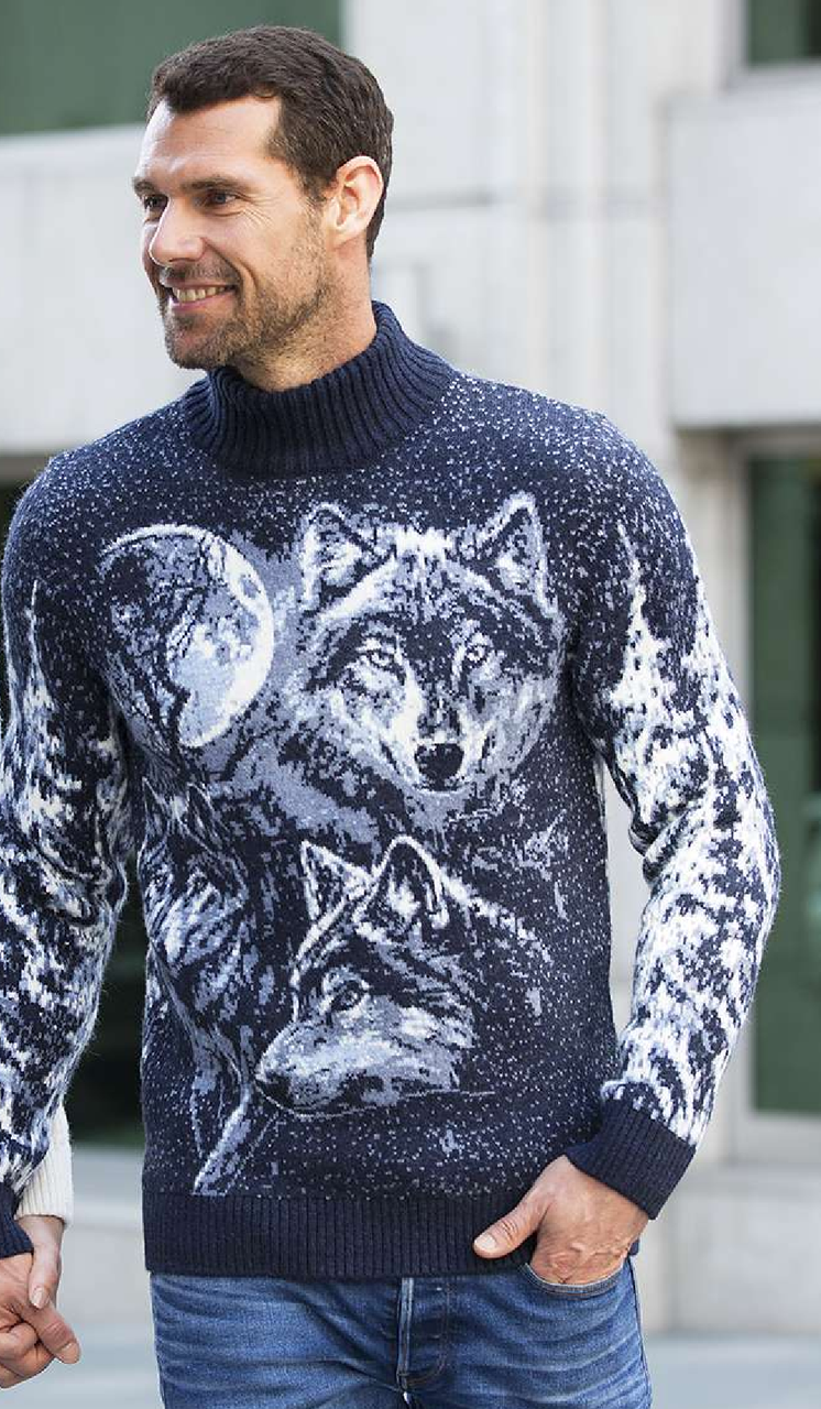 Светр чоловічий Pulltonic Вовки, фото 1