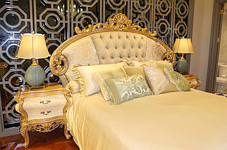 Ліжко елітне ексклюзивне бароко, конюшина, фото 3