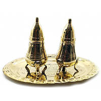 Сільниця ,перечниця бронза (н-р 2 шт)(h-9.5 см)