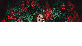 Вишивка бісером "Розові думи" 30х54