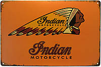 Металлическая табличка / постер "Indian Motorcycle (Logo)" 30x20см (ms-00797)