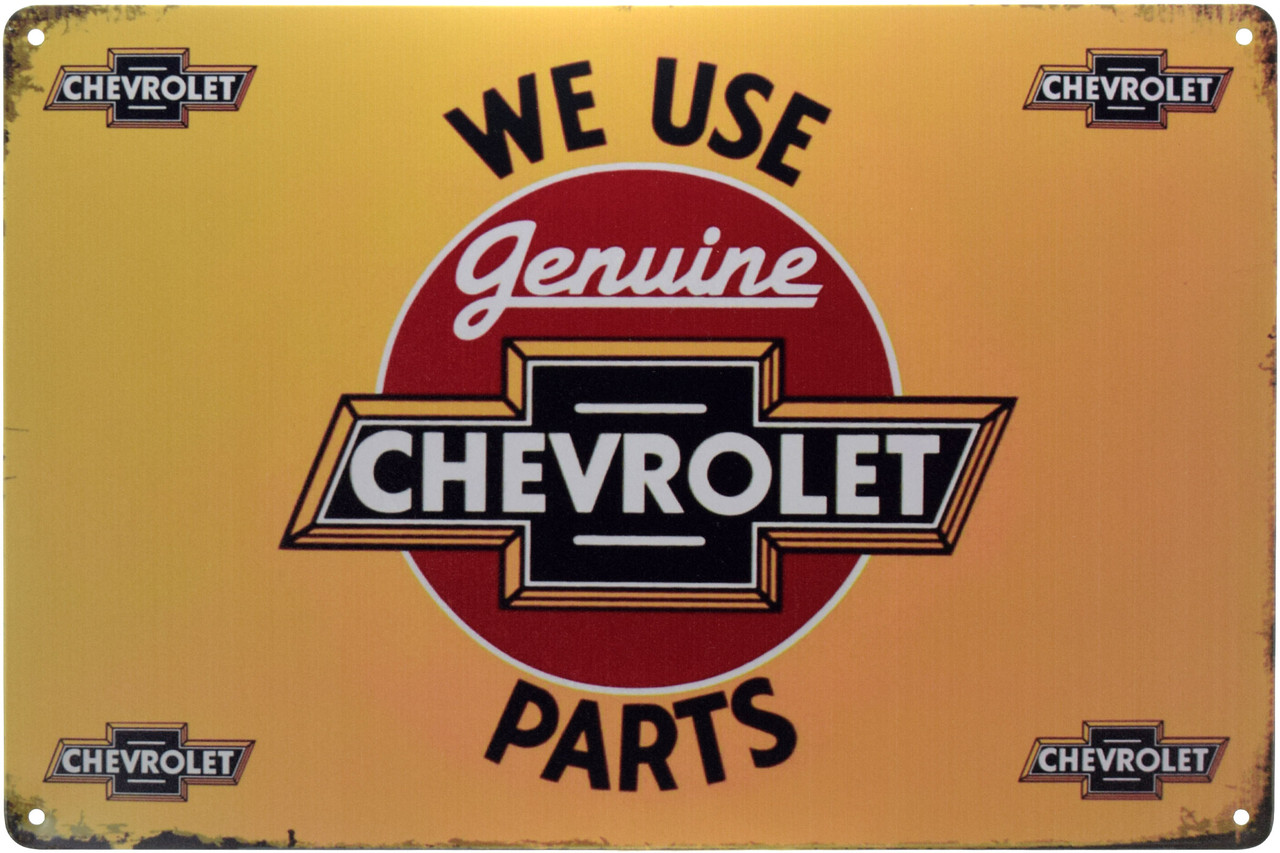 Металева табличка / постер "Chevrolet (We Use Parts)" 30x20см (ms-00723)