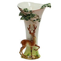 Фарфоровая декоративная ваза Олени
