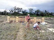 Монтаж свайного фундамента с. Калиновка 2