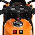 Дитячий електромотоцикл Yamaha, led-підсвітка коліс, педаль, ручка газу, амортизатор задній, фото 5
