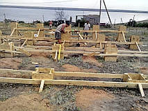 Монтаж свайного фундамента с. Калиновка 7