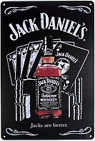 Металлическая табличка / постер "Jack Daniel s (Лучший)" 20x30см (ms-00446)