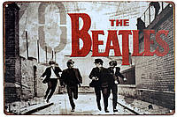 Металлическая табличка / постер "The Beatles (Вечер Трудного Дня)" 30x20см (ms-00403)