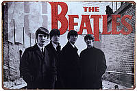 Металлическая табличка / постер "The Beatles (Ливерпульская Четвёрка)" 30x20см (ms-00402)