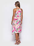 Вільний жіночий рожевий сарафан для пляжу a.play M 46, фото 6