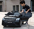 Дитячий електромобіль Джип M 4140 EBLR-2, Mercedes-Benz GLC 63S Coupe, 4 мотори, Шкіряне сидіння, чорний, фото 5