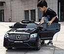 Дитячий електромобіль Джип M 4140 EBLR-2, Mercedes-Benz GLC 63S Coupe, 4 мотора, Шкіряне сидіння, чорний, фото 7