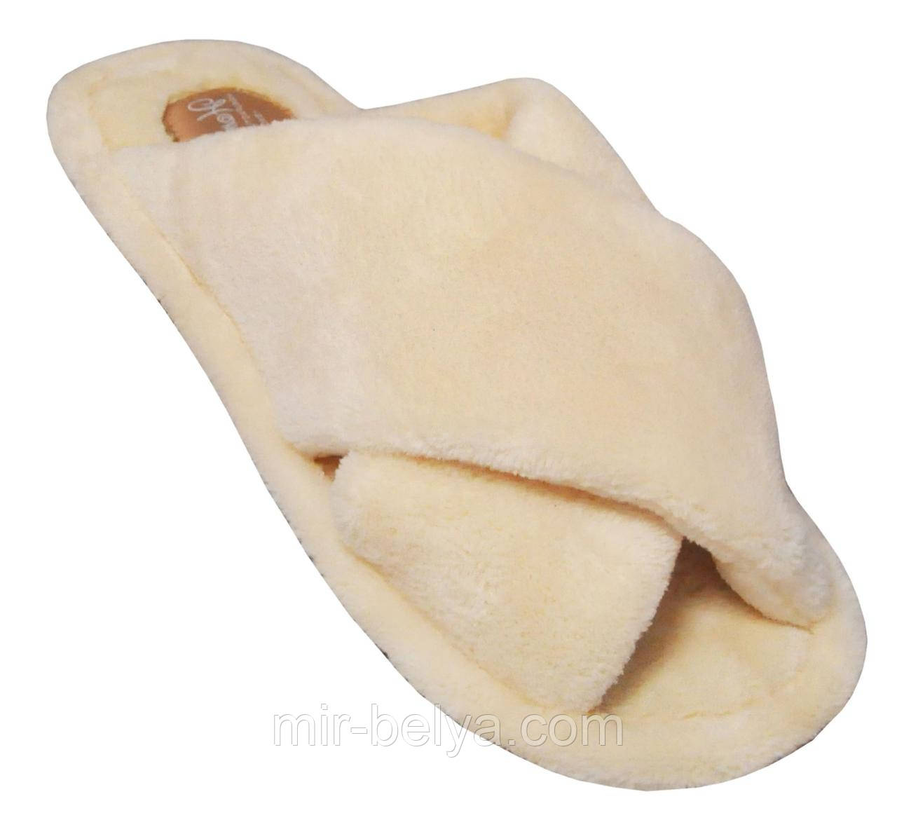 Жіночі домашні капці Home Story 81717-LO Бежевий, фото 1