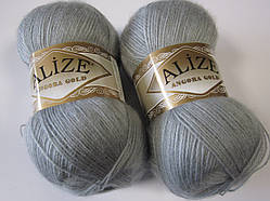 ANGORA GOLD 21 сірий - 20% вовна, 80% акрил