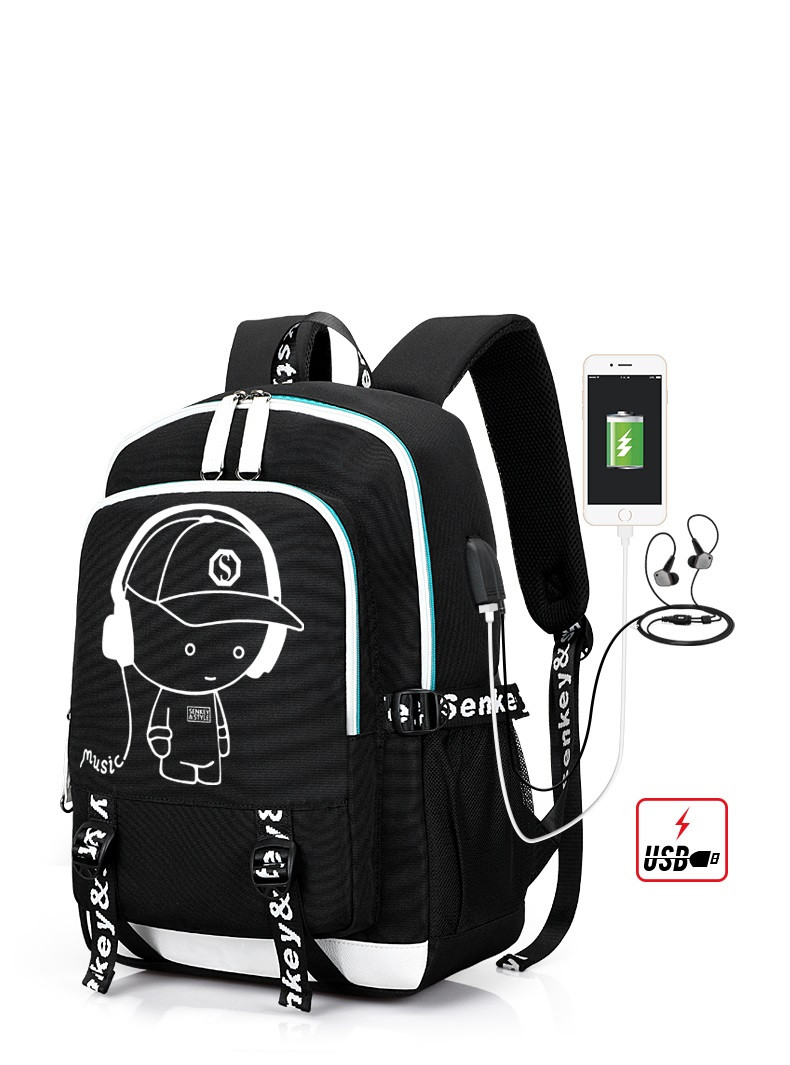 Рюкзак Senkey&Style Music з USB світиться в темряві