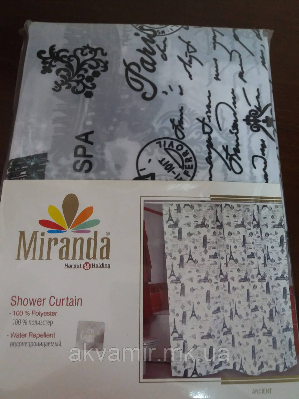 Штора для ванної Miranda Ancient (Туреччина) 180х200 см