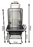 Вол'єр для птахів Open Perch Roof Budgie Cage (золото), фото 2