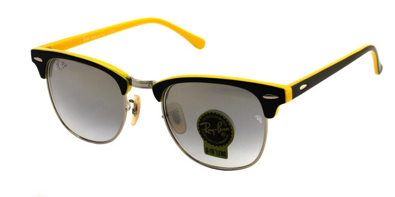 Окуляри зі скляними лінзами Ray Ban-клабмайстер жовті дужки