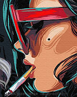 Картина по номерам Brushme 40х50 Девушка с сигаретой (GX29536)