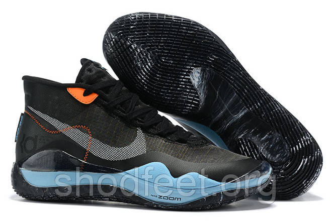 Чоловічі кросівки Найк Zoom KD 12 EP Black Blue Orange, фото 1