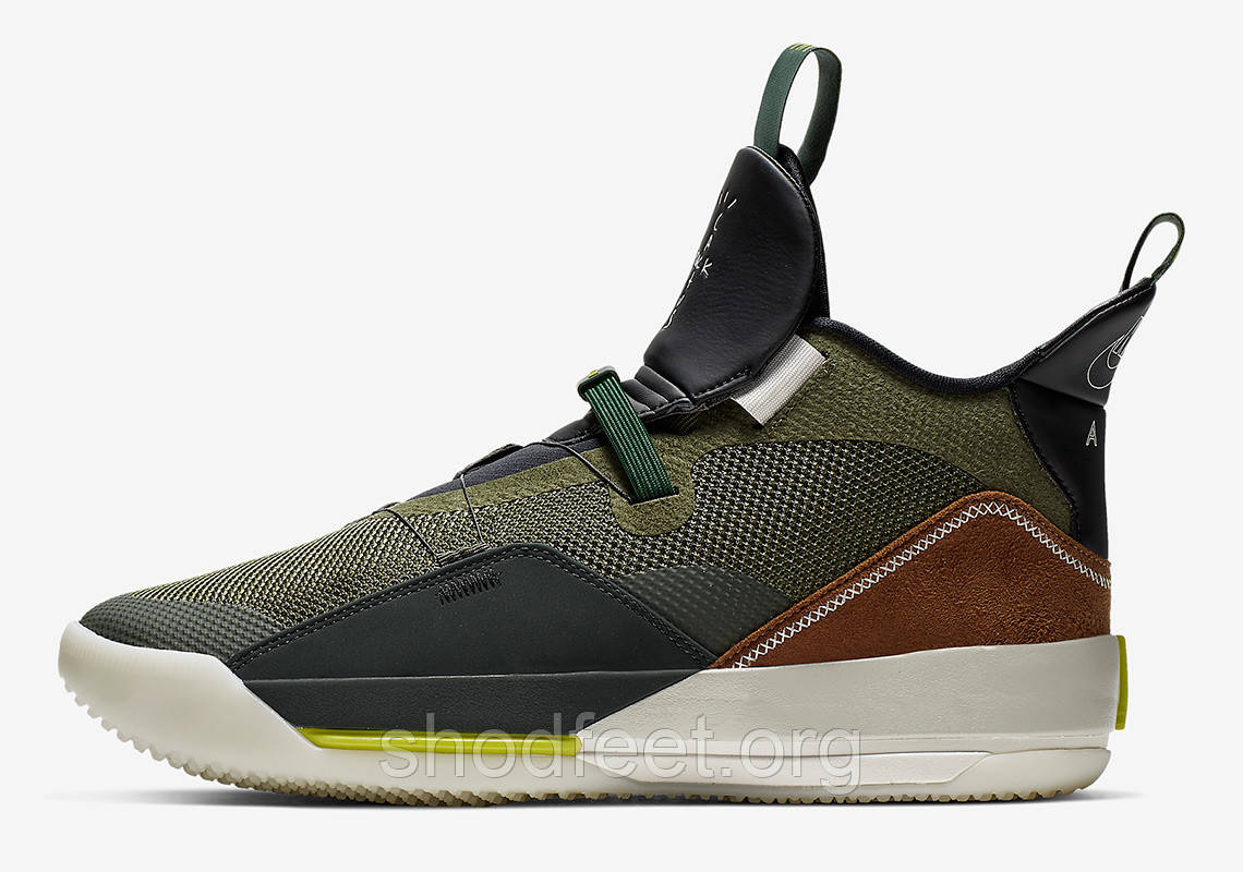 Air Jordan 33 x Travis Scott Army Olive ID 1038462168