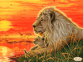 Вишивка бісером "Саванна" 30х41